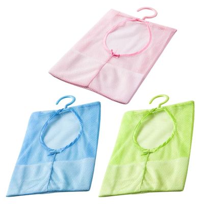 OFFSCH 3pcs Wall-mounted Mesh Storage Bags for Convenient Organization Multi-purpose Hanging Pouches for Home Easy to Clean and Access for Toys and Sundries