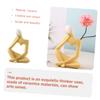 BESTOYARD Ornaments Dining Room Table Decor Crystals Decor Gold Sculptures Home Decor Wedding Table Decorations Shelf Decor Thinker Ceramic Crafts Flower Vessel Simple Ceramics view 2