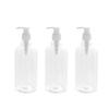 3pcs Refillable Shampoo Dispenser Bottles with Pump Transparent Containers for Body Wash Soap Essential Oils for DIY Projects view 1