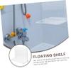 Zerodeko Bathroom Floating Shelves Wall-Mounted Storage Box Plastic Modern Wall Decor Easy Install view 3
