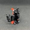 2.5 Glass Crow Figurine  Hand-Blown Murano-Style Miniature  Collectible Black Crow Ornament for Shelf or Desk  Gift for Bird Lovers & Home Dcor view 4