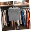 HOOTNEE Clothes Storage Basket Laundry Bag Lid Large Foldable Wall-mounted Dust for Home Grey Medium view 4