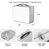 Andaz Press Personalized Stainless Steel Lunch Box, 8.6" x 6.6", Woodland Forest Animals, Easy To Open Retro Lunchbox, BPA Free view 2