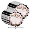 Birthday Galore Holy Cow She's Getting Married Bridal Shower - 32 Piece Disposable Party Supplies - Cowgirl Bridal Shower Decorations - Round Party Plates - Large 9" Paper Plates In Bulk view 2
