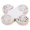 50Pcs White Paper Chocolate Truffle Trays, Hollow-out Candy Wrappers view 1