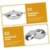 BESPORTBLE 1set Stainless Steel Noodle Cooking Pot Lid Multi-purpose Kitchen Cookware for Home and Restaurants Non-stick for Easy Use and Cleaning view 2