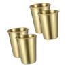 FUNOMOCYA 4pcs Stainless Steel Water Cups Drinking Cups for Home Restaurant Reusable Easy to Clean Multipurpose Beverage Containers view 1