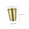 FUNOMOCYA 4pcs Stainless Steel Water Cups Drinking Cups for Home Restaurant Reusable Easy to Clean Multipurpose Beverage Containers view 2