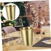 FUNOMOCYA 4pcs Stainless Steel Water Cups Drinking Cups for Home Restaurant Reusable Easy to Clean Multipurpose Beverage Containers view 3