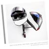 FUNOMOCYA Wall Mounted Helmet Holder Motorcycle Helmet Display Rack Easy to Install Stylish Hat Storage for Home Garage view 3