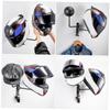 FUNOMOCYA Wall Mounted Helmet Holder Motorcycle Helmet Display Rack Easy to Install Stylish Hat Storage for Home Garage view 4