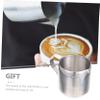 LABRIMP Professional Stainless Steel Frothing Pitcher Ergonomic Frother Cup for Espresso Cappuccino and Hot and Frother Container view 3