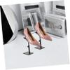 SOLUSTRE Shoe Display Rack Tall Metal Stand Adjustable Height Shoe Organizer Display Holder view 4