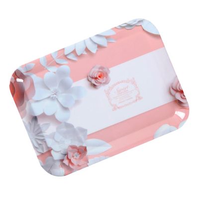 Anneome Resin Tea Storage Rack Large Serving Tray Lid Fruit Trays for Entertaining Decorative