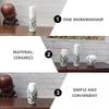 PRETYZOOM 3pcs Small Vase Orchid Pot Floral Decor Small Flower Vases Faux Plants Desk Topper Mini Furniture Mini Doll Jewelry Ceramics Artificial Toy view 3