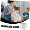 HOOTNEE Woven Storage Basket for Laundry Toys Breathable Cotton Hamper Spacious Organizer for Bedroom Bathroom Collapsible Design for Easy Storage view 4