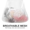 PRETYZOOM Storage Bag Clothes Peg Washable Clothespin Bag Mesh Drying Kitchen Mesh Pouch Hanging Laundry Laundry Underwear Travel White Portable Toy Polyester view 2