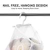 PRETYZOOM Storage Bag Clothes Peg Washable Clothespin Bag Mesh Drying Kitchen Mesh Pouch Hanging Laundry Laundry Underwear Travel White Portable Toy Polyester view 4