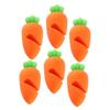 Carrot Pot Lid Spill Stoppers 6 Pack Silicone Boil Lifters view 1