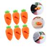 Carrot Pot Lid Spill Stoppers 6 Pack Silicone Boil Lifters view 4