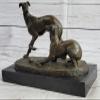 19C French Animalier Bronze of a Whippet Greyhound Dog No Reserve Artwork Sale Gift by Finery Bronze view 2