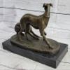 19C French Animalier Bronze of a Whippet Greyhound Dog No Reserve Artwork Sale Gift by Finery Bronze view 4