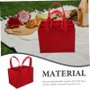 BIUDECO 2pcs Wine Bottle Carrier with Handle Compartment Portable Felt Wine Tote for Travel Picnic and Parties Bag for Beer and Storage view 4