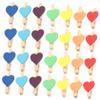 Amosfun 100pcs Mini Wood Clothespins Decorative Clips for Photos Crafts and Home Decor Sturdy Material for Easy Use Holiday Projects view 1
