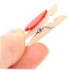 Amosfun 100pcs Mini Wood Clothespins Decorative Clips for Photos Crafts and Home Decor Sturdy Material for Easy Use Holiday Projects view 2