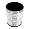 Amosfun Marbling Trash Can for Hotel Room Living Room Waste Basket 12 Gallon Capacity view 1