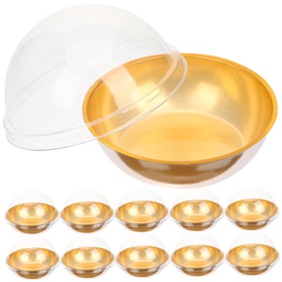 MUCKLILY 50pcs Boxes Cake Box Clear Dome Carrier Mini Cake Containers Muffin Single Container Clear Plastic Dome Carrier Paper Cups Pastry The Pet