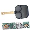 BIUDECO Compartment Non-stick Breakfast Frying Pan for Induction Cookers Easy Clean Even Heat Distribution for Eggs Bacon and Pancakes view 2