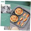 BIUDECO Compartment Non-stick Breakfast Frying Pan for Induction Cookers Easy Clean Even Heat Distribution for Eggs Bacon and Pancakes view 3