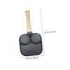 BIUDECO Compartment Non-stick Breakfast Frying Pan for Induction Cookers Easy Clean Even Heat Distribution for Eggs Bacon and Pancakes view 4