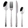 24 Piece Silverware Set Creative Patterned Handle Flatware Set for 6,Food-Grade Mirror Polished Tableware Eating Utensils Set for Home Kitchen,Mirror Polished,Dishwasher Safe view 1