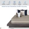 Microfiber Zipper Fitted Sheet King Size (78X80), 10" Deep Pocket, 1 Piece Zipper Sheet Super Soft Comfy and Easy to Put, Fitted Sheet Zipper King Size Fitted Sheet - Mocha Color view 2