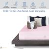 1 Pcs Zipper Fitted Sheet Full XL Size (54X80), 14" Deep Pocket, Microfiber Super Soft Comfy and Easy to Put, Fitted Sheet Zipper Full XL Size Fitted Sheet - Baby Pink Color view 2