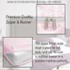 1 Pcs Zipper Fitted Sheet Full XL Size (54X80), 14" Deep Pocket, Microfiber Super Soft Comfy and Easy to Put, Fitted Sheet Zipper Full XL Size Fitted Sheet - Baby Pink Color view 3