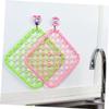 PRETYZOOM 2pcs Drying Pad Dish Mat for Kitchen Sink Non-slip Fruit Veggie Drain Mat Heat Resistant Draining Pads for Home Camping view 2