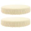 Amosfun 2pcs Round Stool Covers Elastic Stretchy Fabric Chair for Easy Cleaning Simple Design for Dining Use view 1