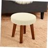 Amosfun 2pcs Round Stool Covers Elastic Stretchy Fabric Chair for Easy Cleaning Simple Design for Dining Use view 2