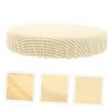 Amosfun 2pcs Round Stool Covers Elastic Stretchy Fabric Chair for Easy Cleaning Simple Design for Dining Use view 4