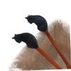 PRETYZOOM Cat Design Wooden Spoon Long Handle Tea Drink Stirrer Eco-friendly Safe for Non-stick Easy to Clean view 2