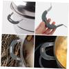 COLLBATH 2pcs Stainless Steel Frying Pan Pot Handle Replacement Pot Side Handle Replacement Pot Handles Pot Pan view 2