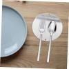 Stainless Steel Spoon Rest Holder Portable Kitchen Scoop Tray for Countertops Easy to Clean Compact Design for Cooking Utensils Keeps Surfaces Grease view 4