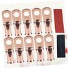 10pcs Copper Cable Lug Ring Terminals 4x5/16 with Heat Shrink view 3