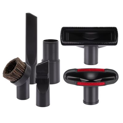 Holibanna Rigid Vacuum Attachments Vacuum Cleaner Adapter Brush 6pc Round Brush Kit
