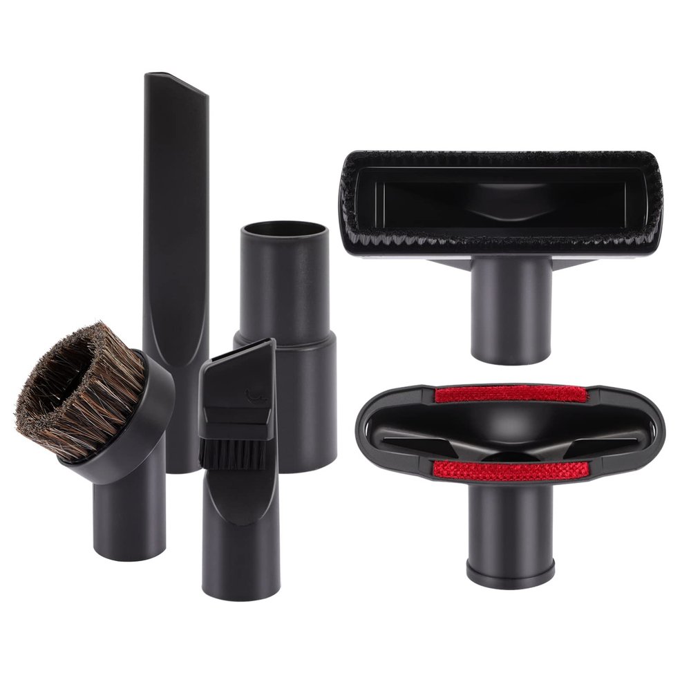 Holibanna Rigid Vacuum Attachments Vacuum Cleaner Adapter Brush 6pc Round Brush Kit