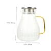 Zerodeko Drinking Pitcher Cold Water Jug Elegant Glass Kettle Multipurpose for Kitchen view 2