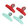COLLBATH Smooth Surface Food Bag Clips 4 Pack Chip Bag Clips for Snack Bags Reusable Storage view 1